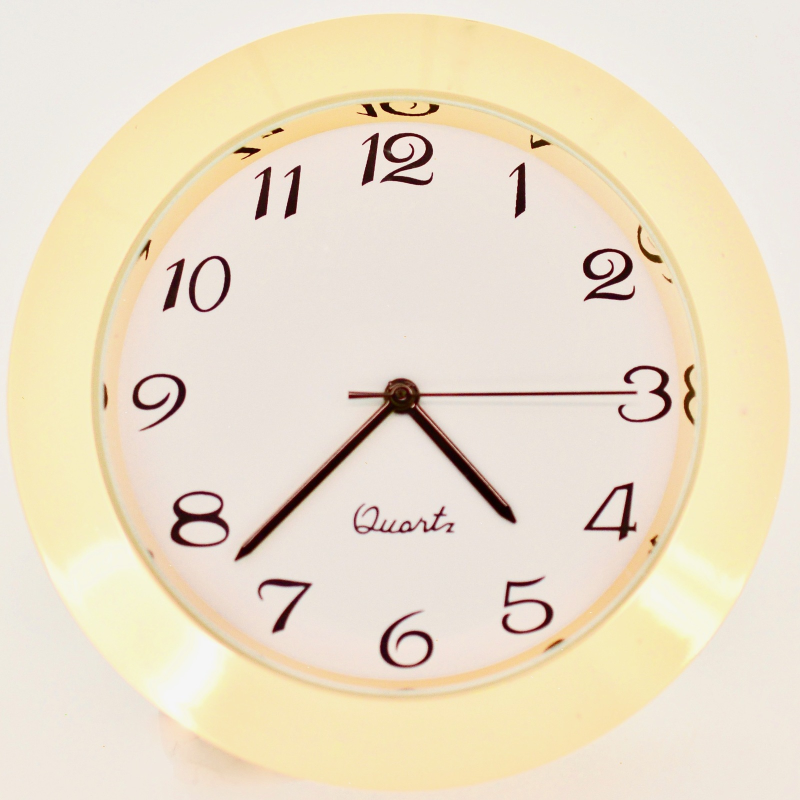 50mm White Arabic Clock Face | 50mm White Arabic Clock Face