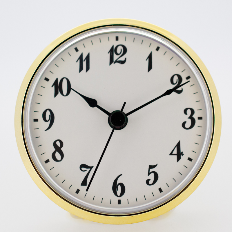85mm White Arabic Insert Fit up Clock | 85mm White Arabic Insert Fit up Clock