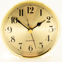 100mm Gold Arabic fit up clock | 100mm Gold Arabic fit up clock