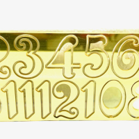 Brass Arabic numbers 20mm | Brass Arabic numbers 20mm