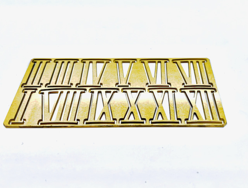 20mm Brass Roman Numerals | 20mm Brass Roman Numerals