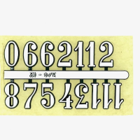 White Arabic Clock Numbers | White Arabic Clock Numbers